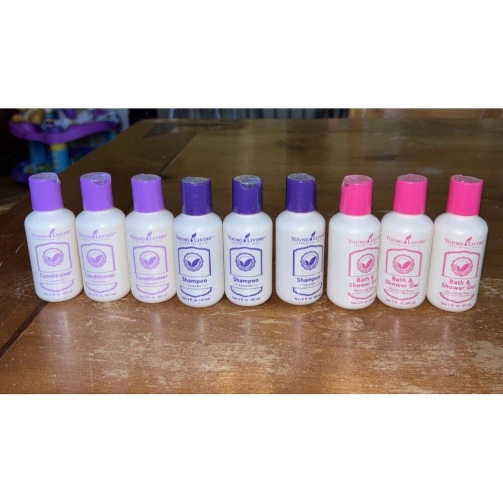 Young Living Lavender Shampoo Conditioner Bath Shower Gel 60 ml Travel Size Lot